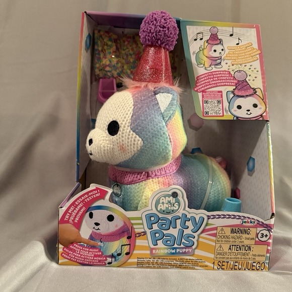 Jakks Pacific Other - Ami Amis Party Pals Rainbow Puppy Kids Toy Rainbow Excellent Interactive Music